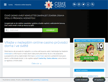 Tablet Screenshot of ceskecasino.com